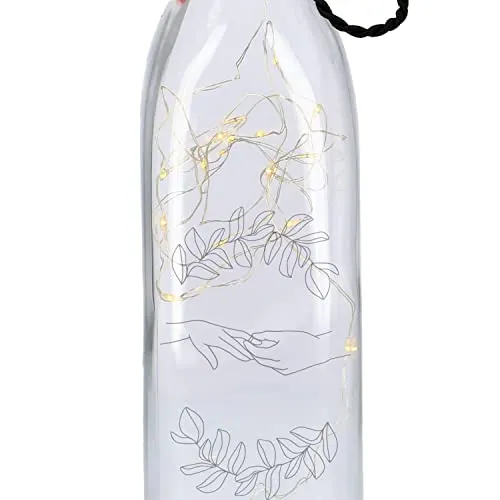 Lumière de bouteille avec bouteille Lineart Paar