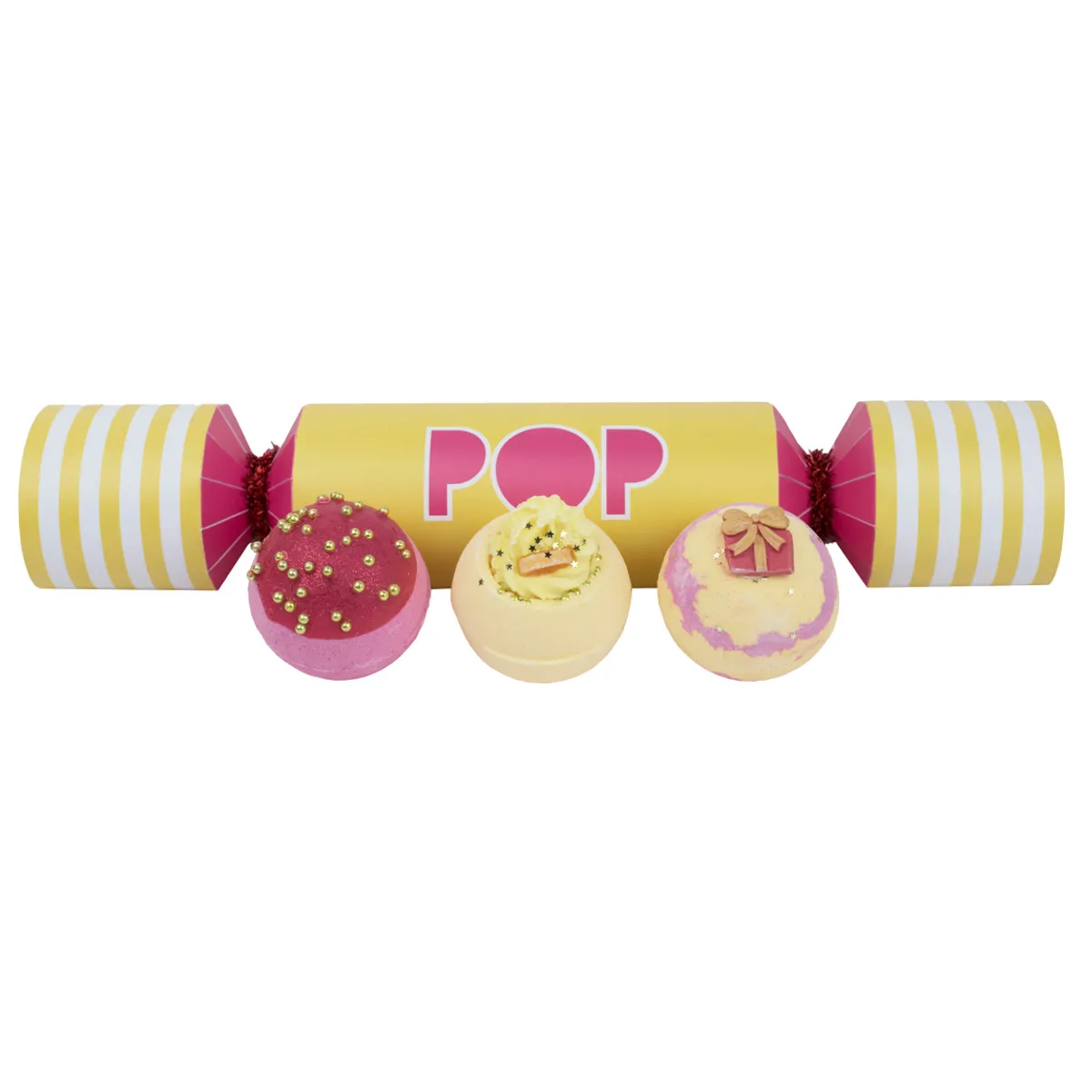 Bomb Cosmetics - Bonbon détonant avec 3 boules de bain design - Pop