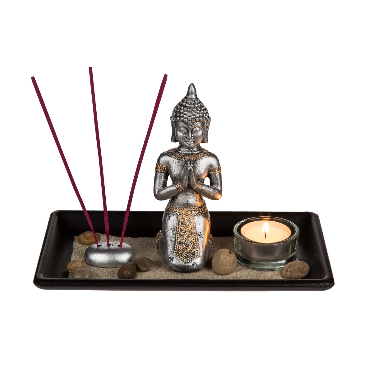 Set de décoration relaxant avec Bouddha