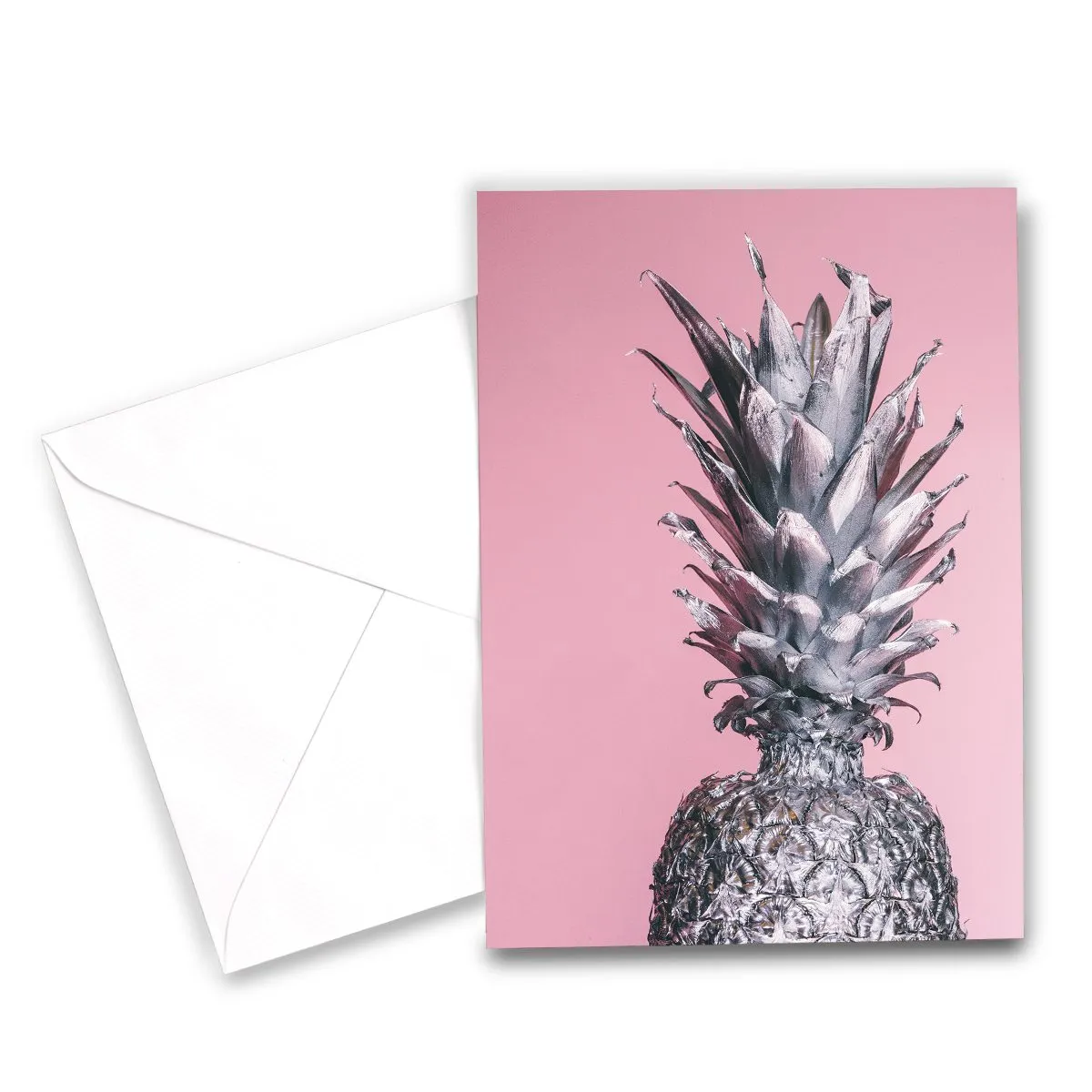 Carte de vœux personnalisable avec motif ananas