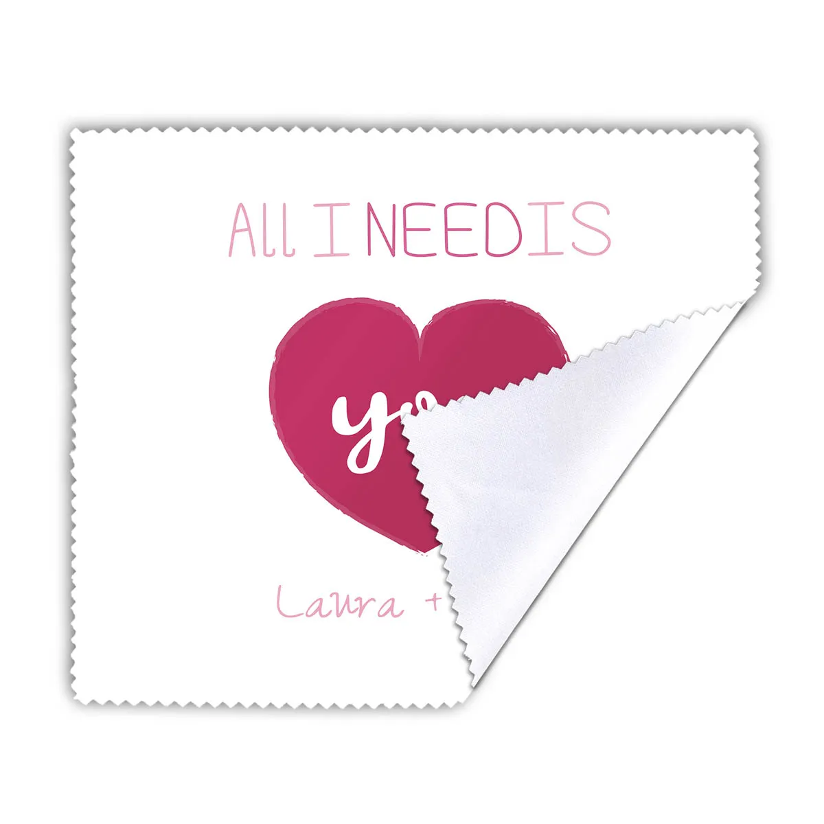 Chiffon à lunettes personnalisable - All I Need Is You