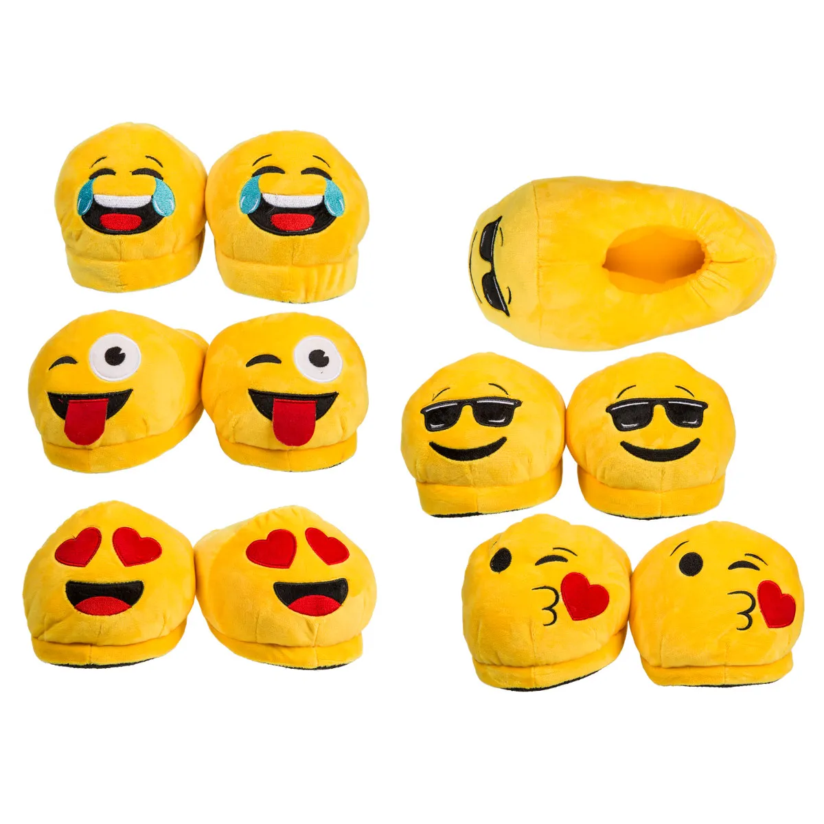 Chaussons douillets Emoji