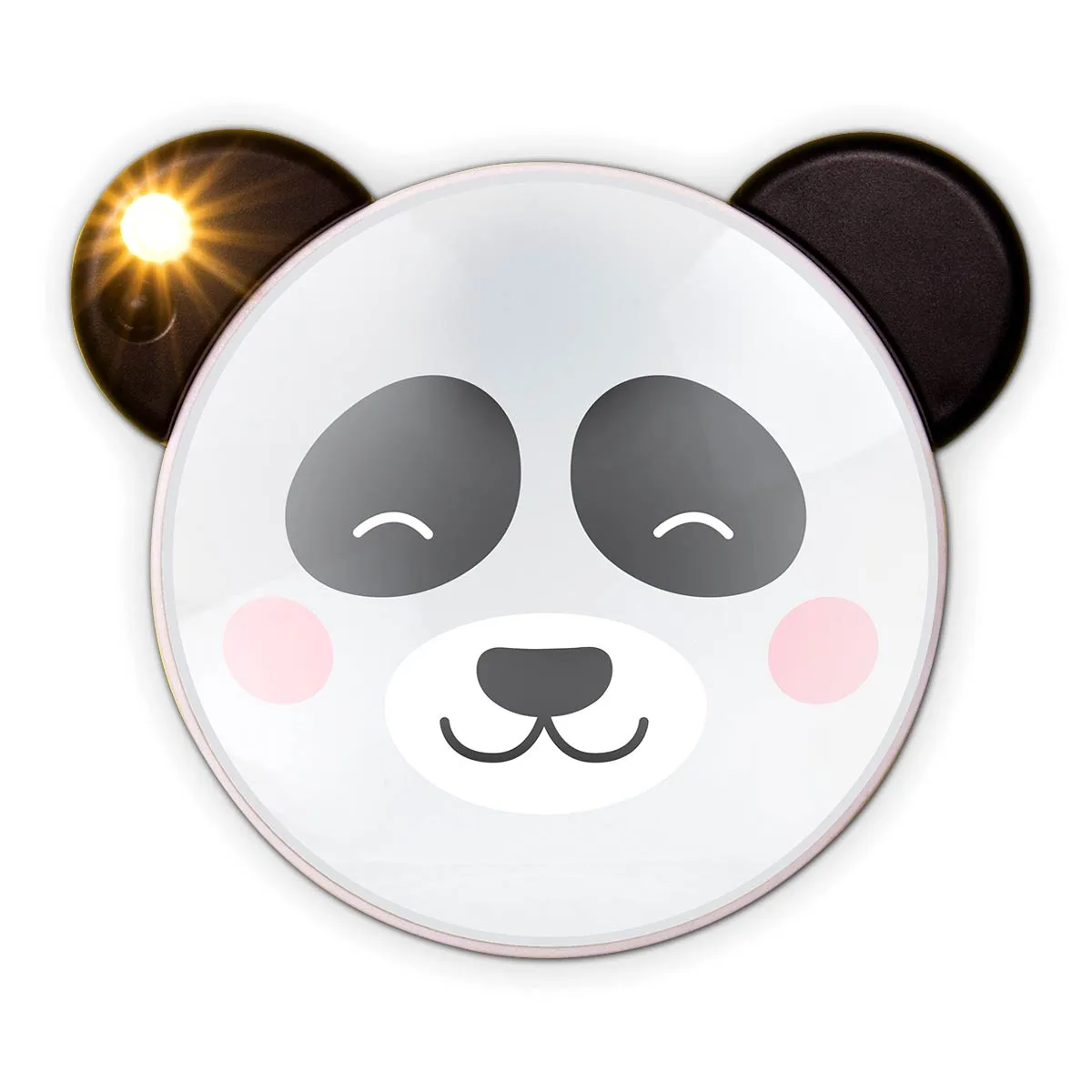 Panda miroir de maquillage avec éclairage