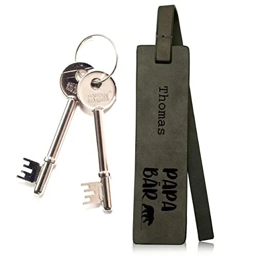 Porte-clés en cuir - Papabär