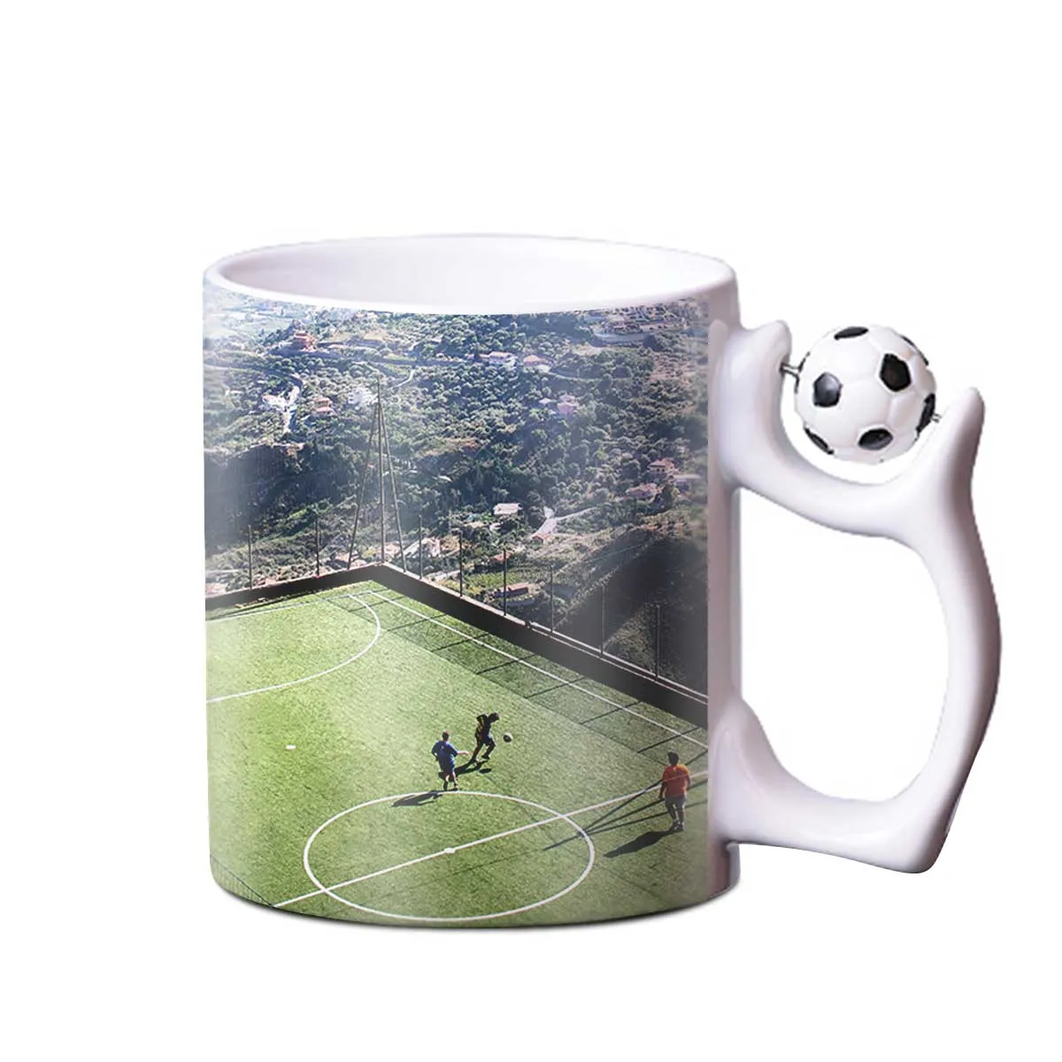 Mug personnalisable avec anse de football