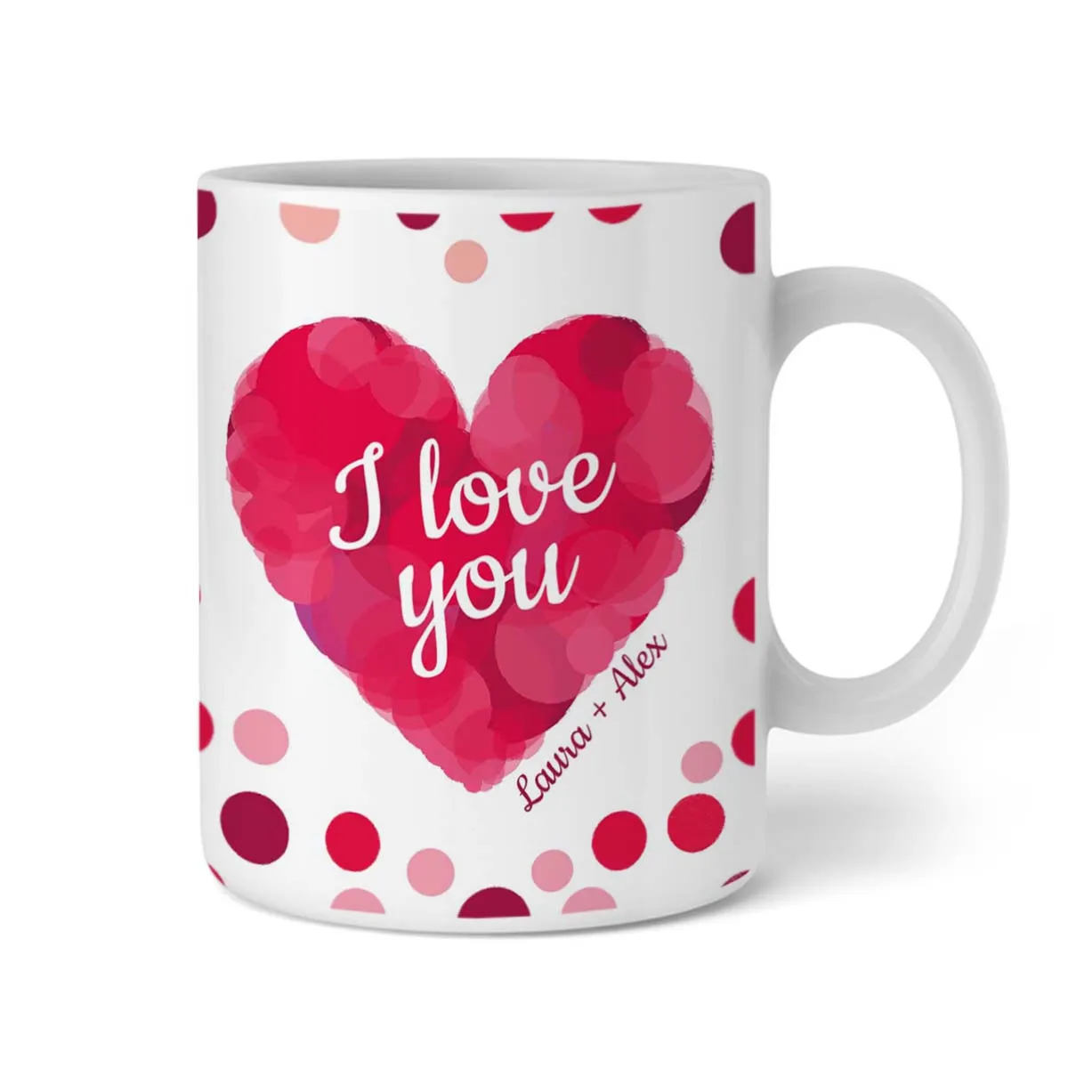 Mug - I Love You avec prénom