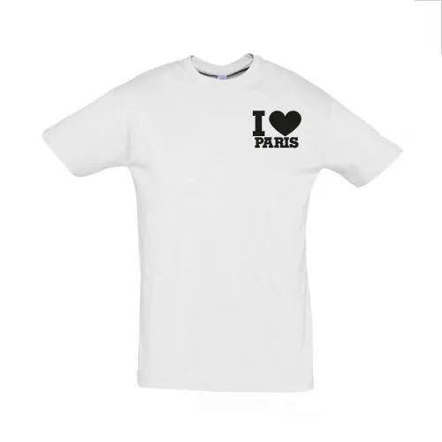 T-shirt homme I love blanc - XL