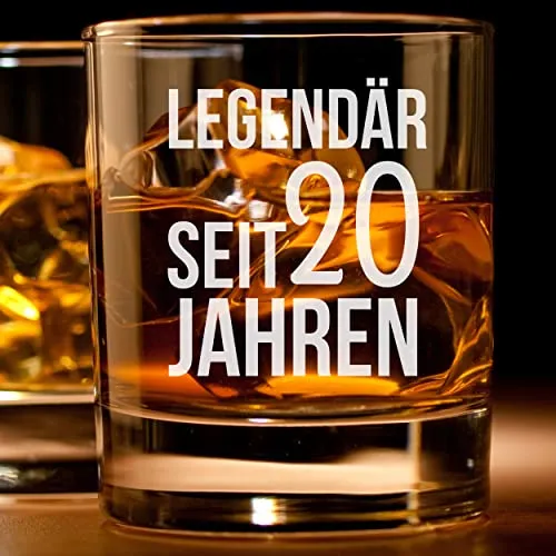 Verre à whisky 20e anniversaire - Légendaire depuis 20 ans