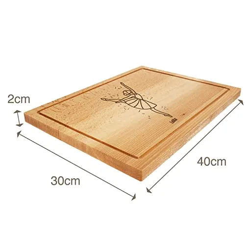 Planche à découper en bois avec gravure | Yoga