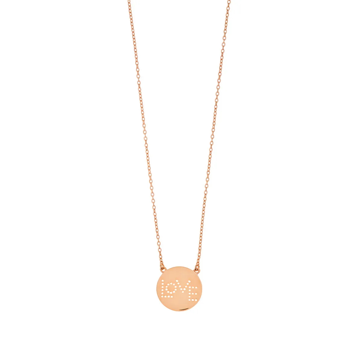 Collier LOVE - or rose