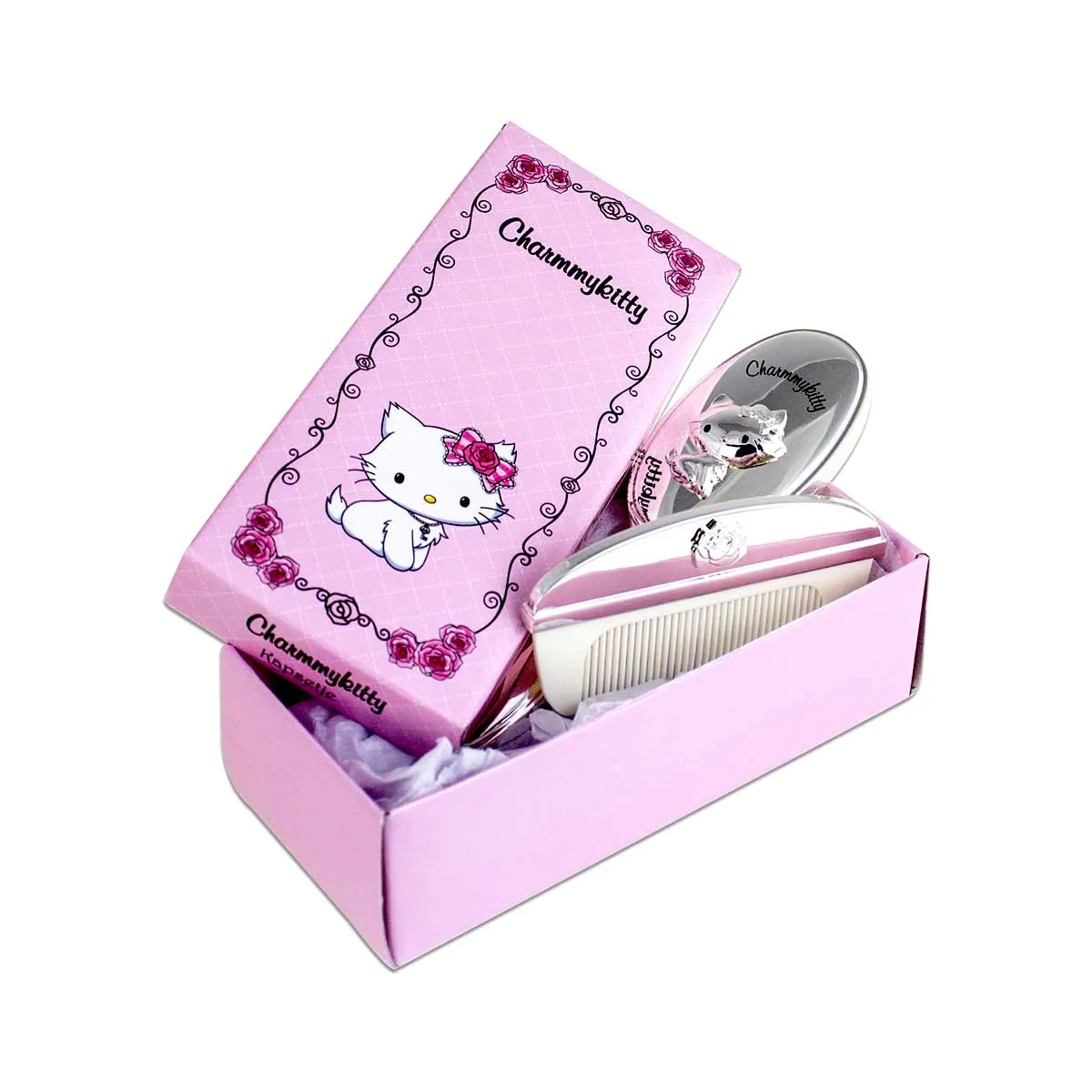 Hello Kitty - Kit de soins capillaires pour enfants avec gravure