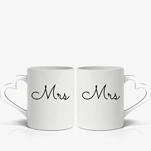 2 tasses avec nom - Mrs et Mrs