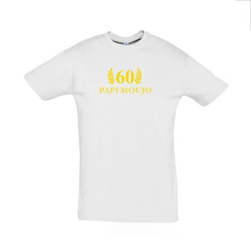 T-shirt anniversaire homme blanc - XL