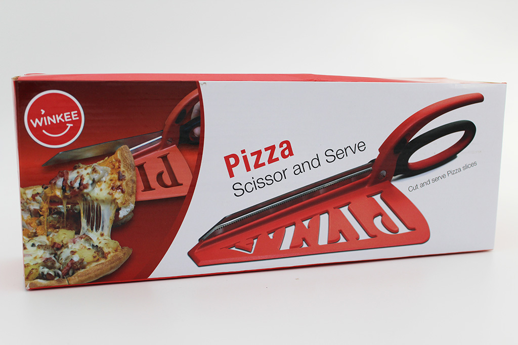 2in1 - Ciseaux à pizza avec surface de service