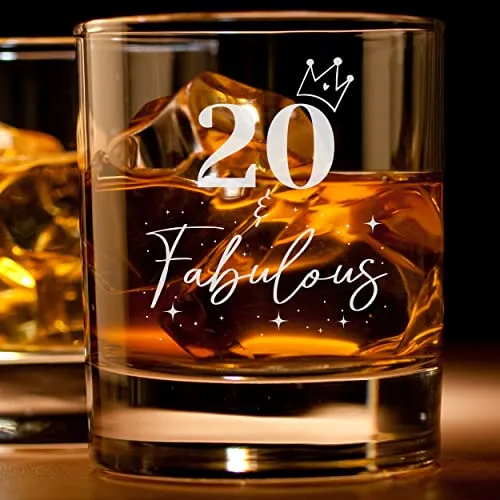 Verre à whisky 20e anniversaire - 20 and fabulous