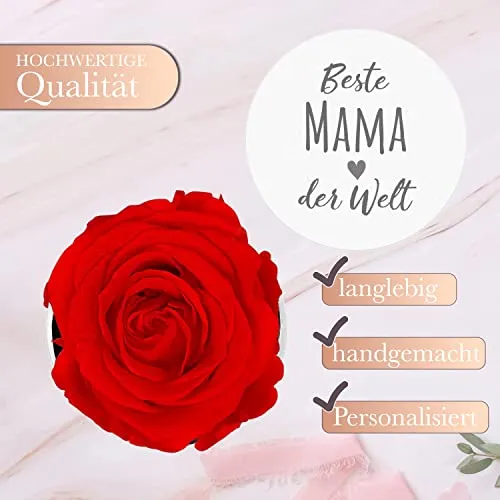 Rose éternelle Meilleure maman du monde