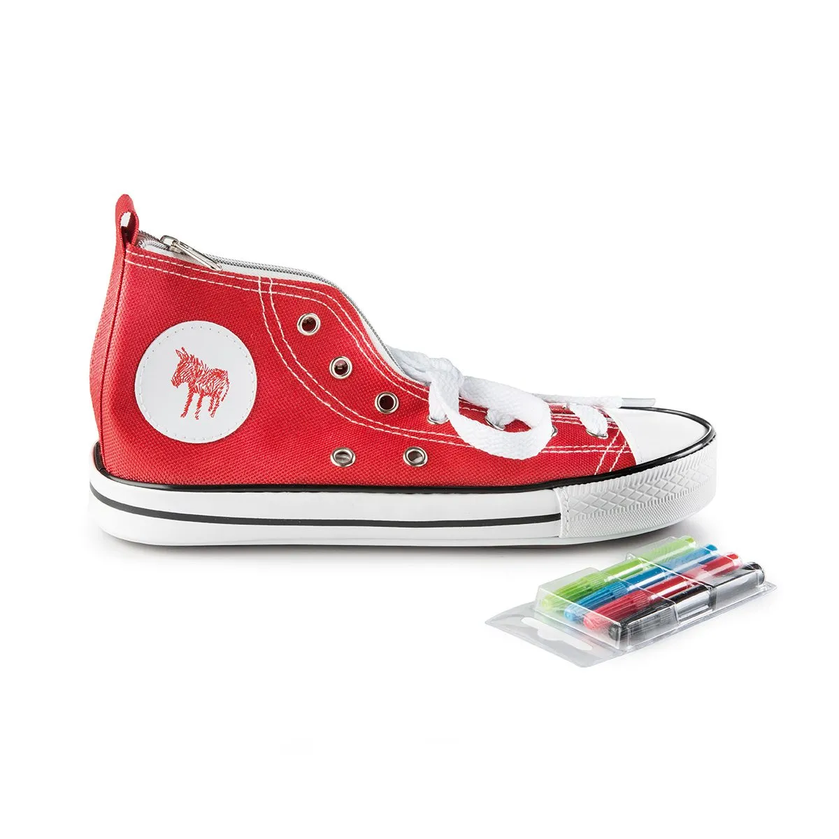 Trousse à crayons Sneakers à peindre - rouge