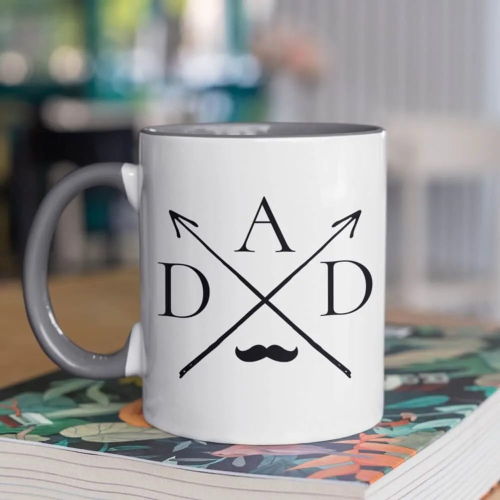 Tasse imprimée | DAD | Tasse à café comme cadeau pour la fête des pères | Cadeau tasse à café à personnaliser | Idée cadeau en céramique de qualité