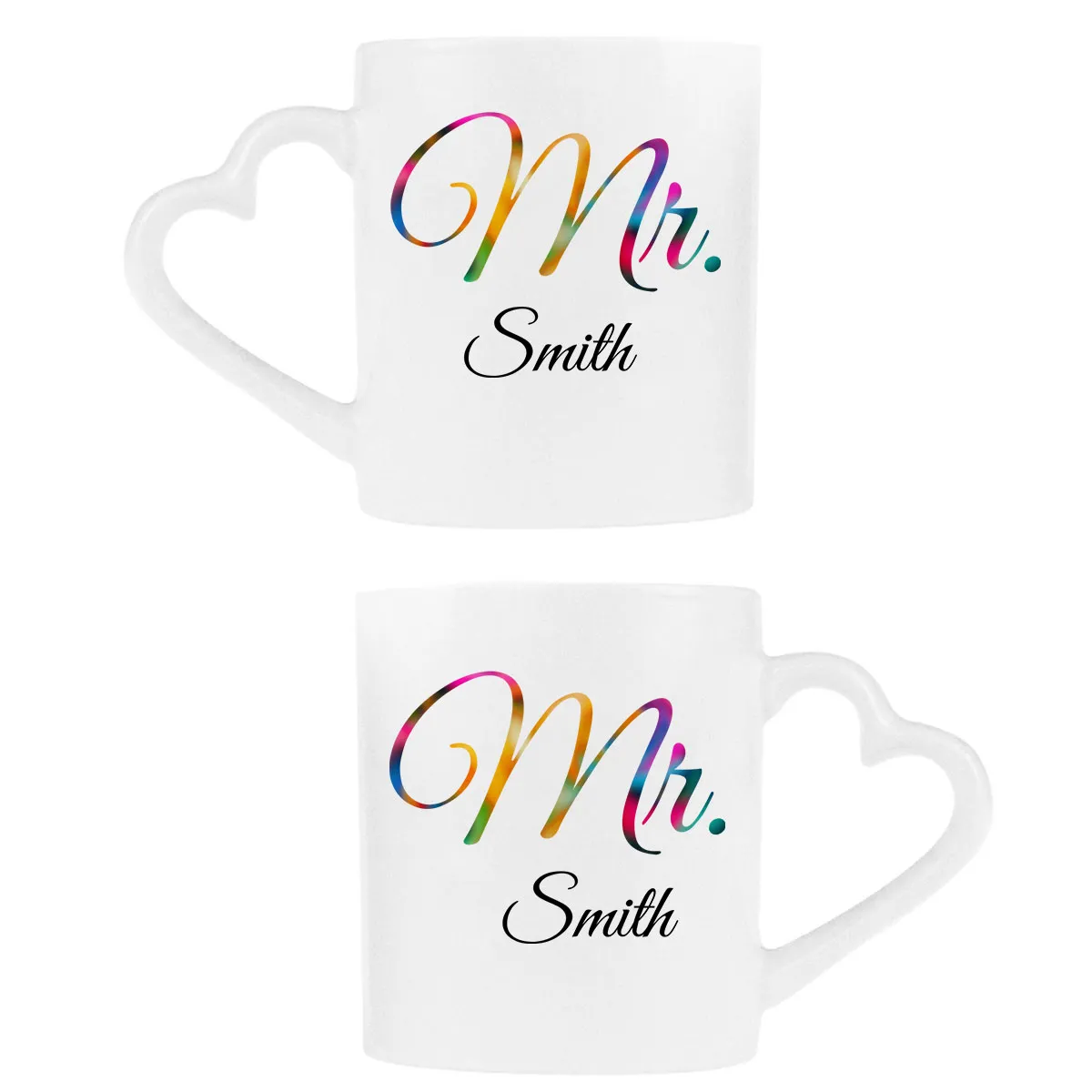 Mugs romantiques pour partenaires Mr. et Mr.