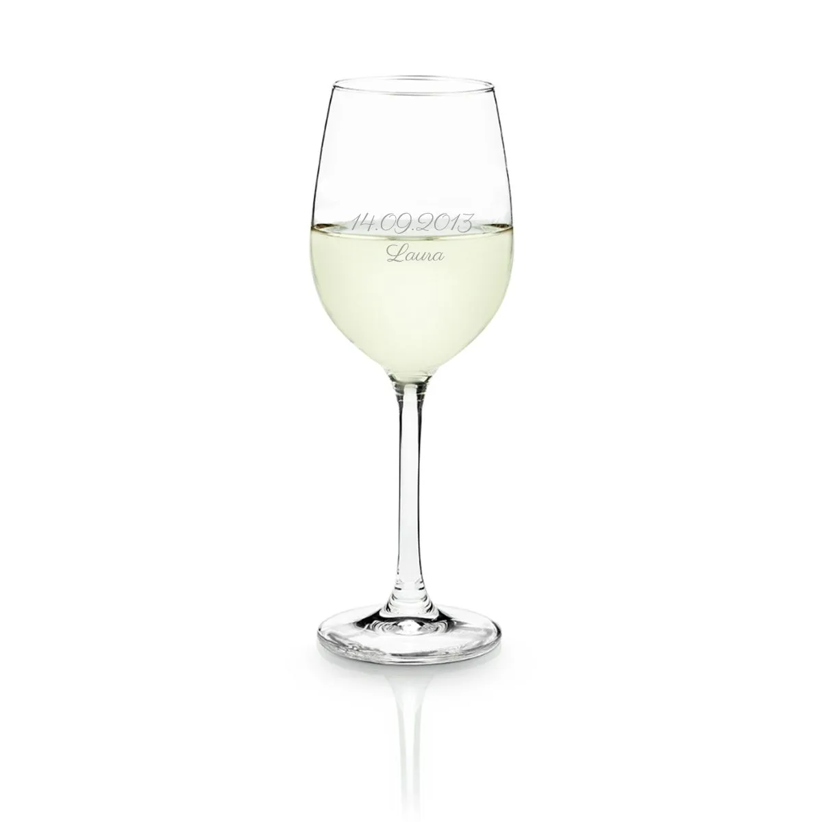 Verre à vin blanc personnalisable de Leonardo - Félicitations