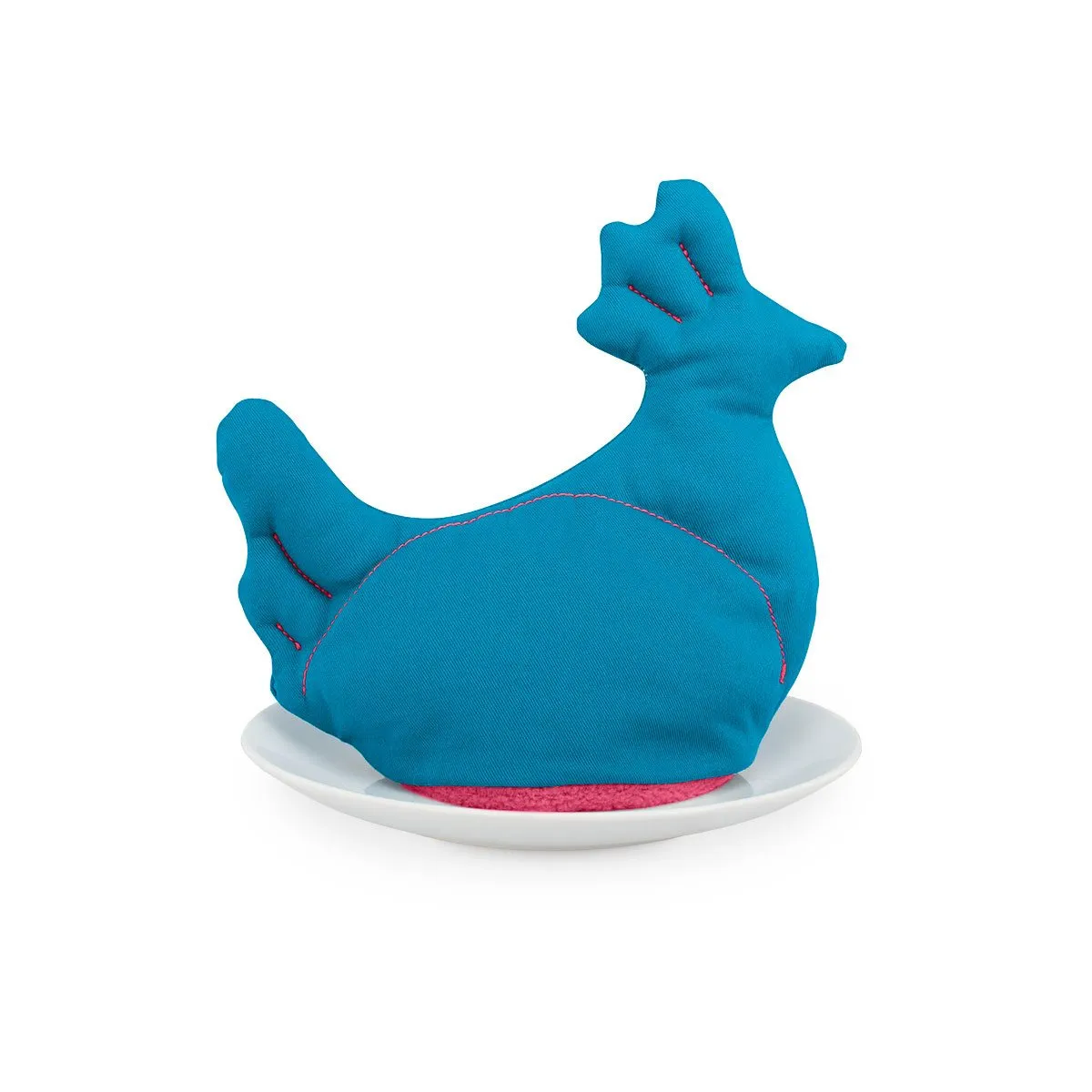 Chauffe-oeufs - La poule Roberta - turquoise
