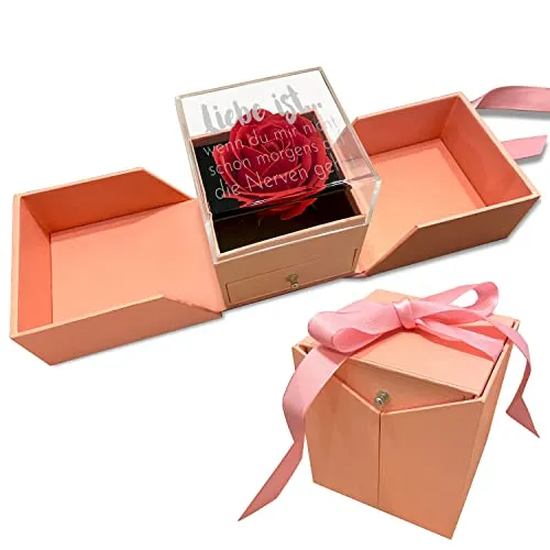 Boîte à bijoux Rose - L'amour est