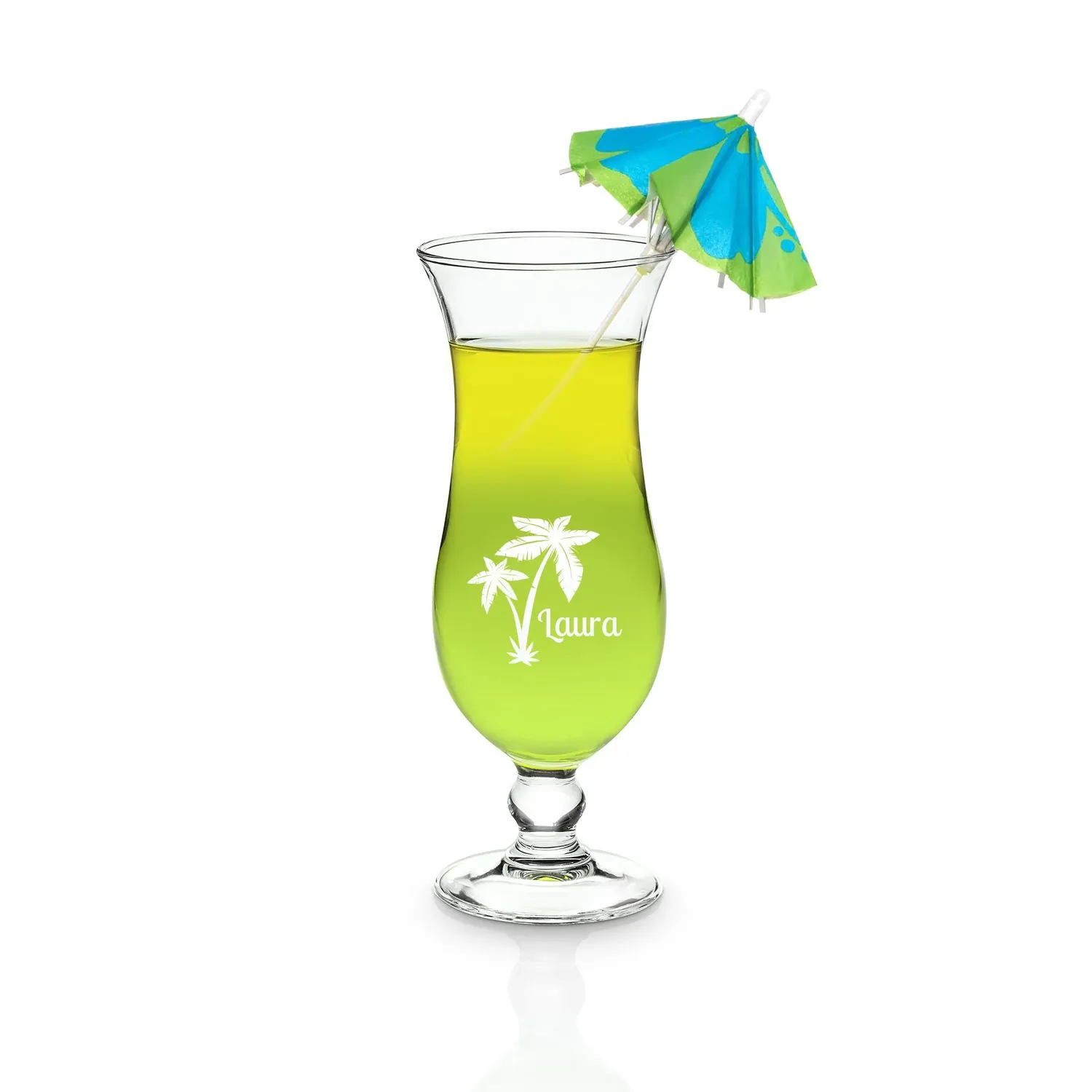 Verre à cocktail Hurricane - Palmier