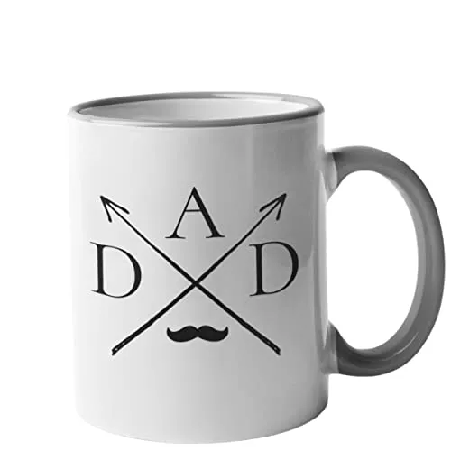 Tasse imprimée | DAD | Tasse à café comme cadeau pour la fête des pères | Cadeau tasse à café à personnaliser | Idée cadeau en céramique de qualité